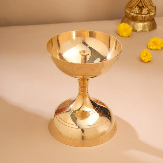 Brass Akhand Diya ( 7.5 Inch)