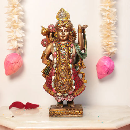 Alluring Shrinath Ji/Dwarkadhish idol (10 Inches)