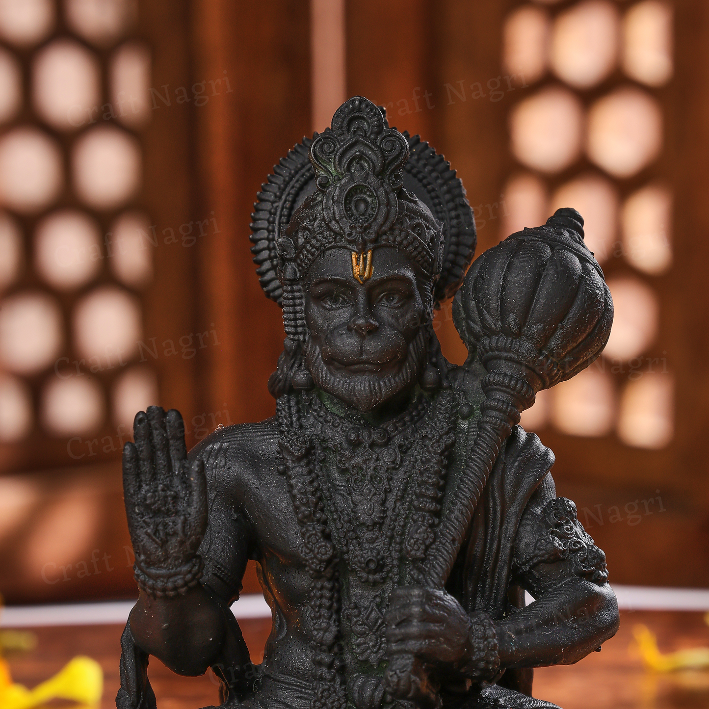 Sitting Hanuman Car Dashboard Idol