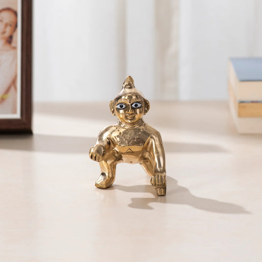 Brass Handmade Laddu Gopal ji, Kanha Ji Idols