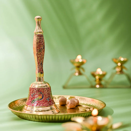 Brass Hand Bell (Pooja Ghanti)