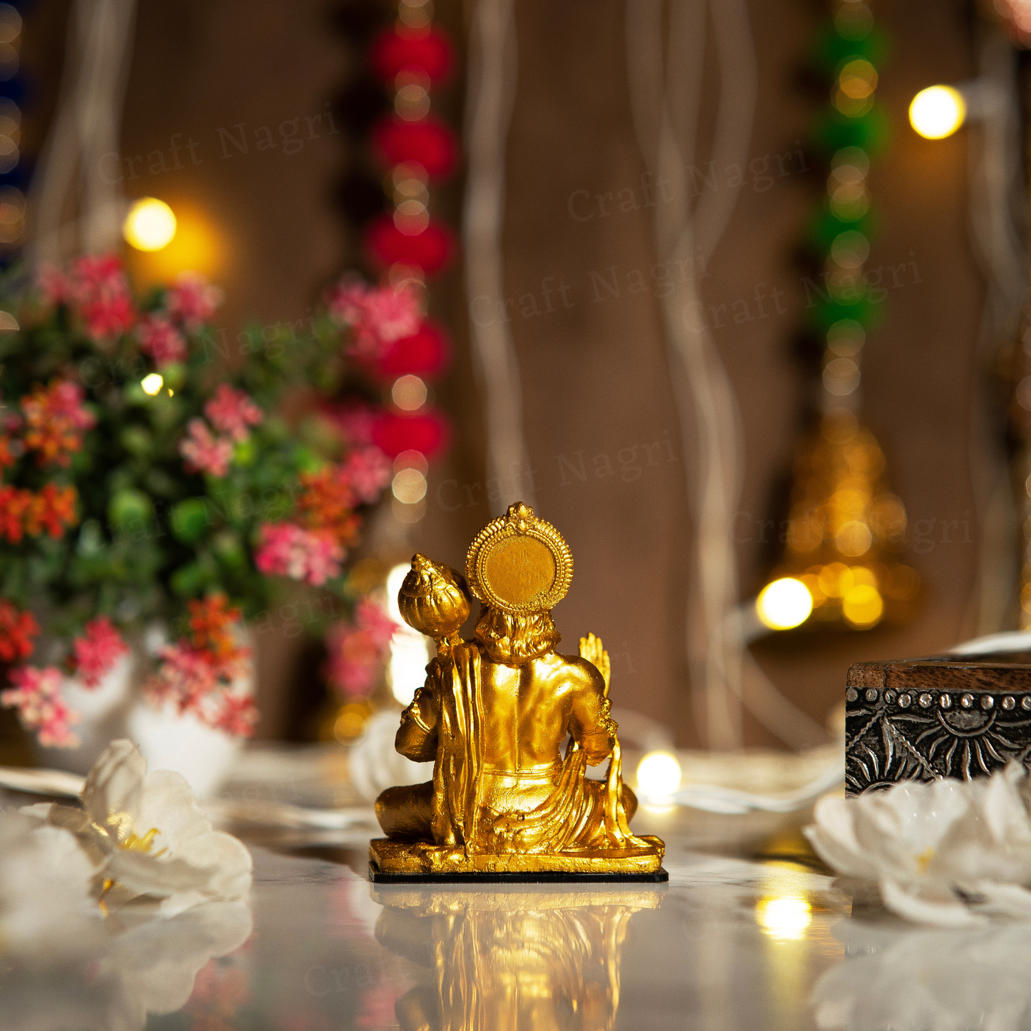 Sitting Hanuman Car Dashboard Idol