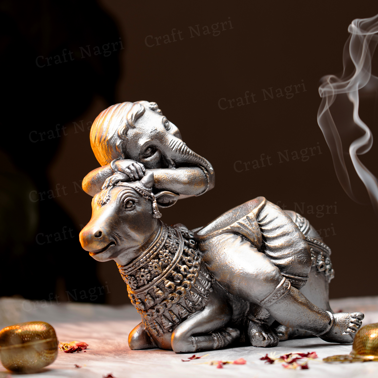 Nandi Ganesha (8.5 Inches)