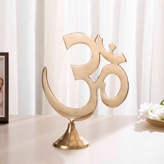 Brass Om With Stand