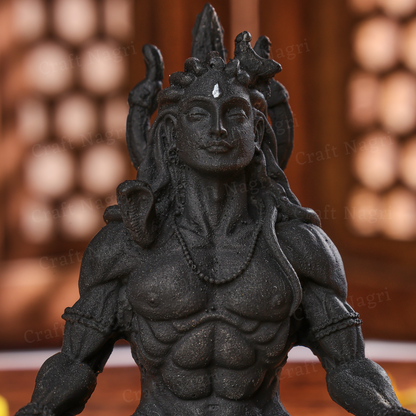 Mahayogi Shivji Car Dashboard Idol with Trishul (4 Inches)