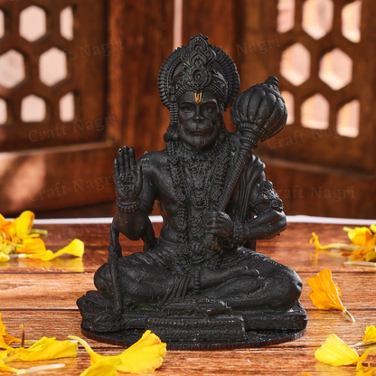 Sitting Hanuman Car Dashboard Idol