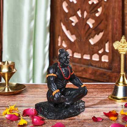 Meditating Hanuman Ji  Car Dashboard Idol (3.5 Inches)