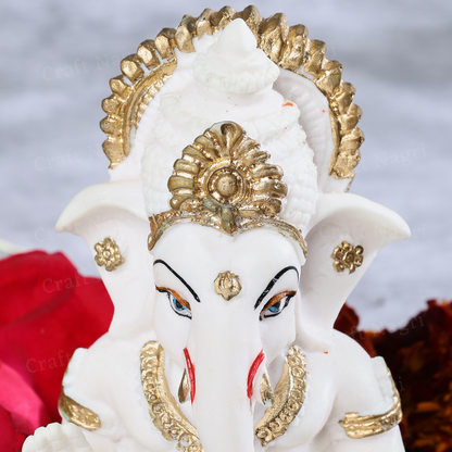 Lord Ganesh Gold Plated Car Dashboard idol