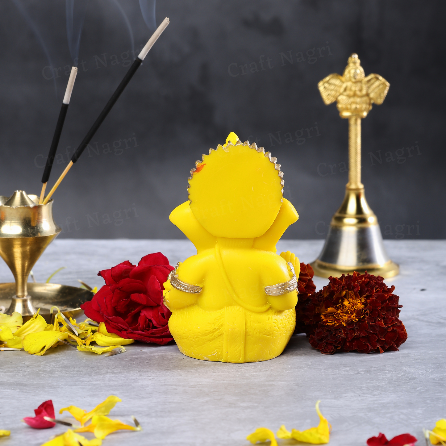 Lord Ganesh Gold Plated Car Dashboard idol